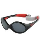 DUCO Baby Polarized Sunglasses with Strap | UV Protection for Newborn Toddler 0-24 Months | Flexible Infant Sunglasses 0-2 Years | Black Frame Red Temple - Buy Online on GoSupps.com