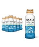 Ripple Vegan Protein Shake - Vanilla | 20g Plant-Based Pea Protein | Gluten, Soy, Nut & Lactose Free | 12 Oz (Pack of 12) - Buy Online on GoSupps.com