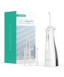 Portable Water Dental Flosser - Cordless Oral Irrigator with 3 Modes Rechargeable & IPX7 Waterproof - Travel & Home Use - WF400 (Grey - Buy Online on GoSupps.com