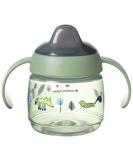 Tommee Tippee Superstar Sippee Weaning Sippy Cup for Babies with INTELLIVALVE Leak and Shake-Proof Technology and BACSHIELD Antibacterial Technology 4m+ 190ml Pack of 1 Green Green 1 Count (Pack of 1) - Buy Online on GoSupps.com