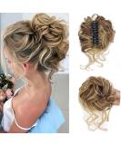 RPAEOY Curly Wavy Hair Tie with Clip - Synthetic Messy Bun Hair Scrunchy for Women (Golden Brown) - International Shipping Available - Buy Online on GoSupps.com