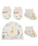 Artibetter Newborn Baby Hats Mittens Socks Set | Unisex Infant Cotton Caps Scratch Mittens | Baby Boys Girls Accessories - Buy Online on GoSupps.com