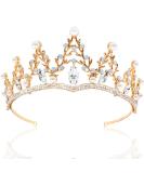NODG Gold Wedding Tiara for Women - Rhinestone Branches Princess Crown for Wedding, Prom, Bridal Party - Birthday & Halloween Costume Accessory - Buy Online on GoSupps.com