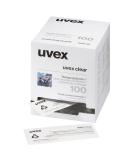 UVEX Wet Cleaning Wipes for Glasses - 100 Individually Packed Silicone-Free Perfect for On-the-Go Cleaning - Buy Online on GoSupps.com