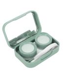 ZJchao Cute Green Lens Case - Portable Travel Holder Box & Mirror Storage Kit for Easy Use - Buy Online on GoSupps.com