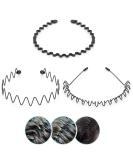 3-Piece Multi-Style Metal Hair Band Set | Elastic Fashion Hair Ties for Men & Women | Perfect for Sports & Daily Use - Buy Online on GoSupps.com