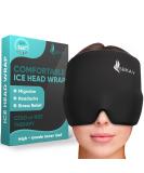 Comfortable Migraine Relief Cap | Gel Ice Head Wrap for Natural Hot/Cold Therapy - Headache & Stress Relief | One Size Fits All - Buy Online on GoSupps.com