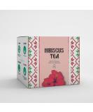 Hibiscus Tea by Amelia Rose | 50 Tea Bags | 100% Natural Hibiscus Flowers | Caffeine Free - Buy Online on GoSupps.com