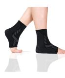 Ankle Support for Men & Women | Plantar Fasciitis Relief & Achilles Tendonitis | Compression Socks for Injury Recovery | Black Medium - Buy Online on GoSupps.com