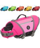 Buy Emust Dog Vest - High Buoyancy Life Jacket for Large Dogs | Adjustable Dog Chiming Vest for Boxers Basset Hounds & More in Pink - Buy Online on GoSupps.com