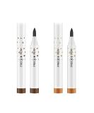 LOKFAR 2 Pcs Freckle Pen Set - Natural Lifelike Fake Freckles Makeup Tool for Effortless Sunkissed Look - Waterproof and Long-Lasting (Dark Brown+Light Brown) - Buy Online on GoSupps.com