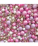 Luxury chocolate ball sprinkles Pink lilac purple metallic Gold White pastel Sprinkles cupcake cake topper pearls 100s 1000s valentines Mother s Day wedding decoration party baby shower WITH LOVE - Buy Online on GoSupps.com