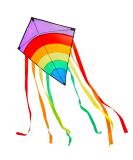 Lebexy Insliner Delta Dragon Kite for Kids & Adults | Easy to Fly Colorful 73x65 cm Kite with 80m String | Perfect Children's Outdoor Toy - Buy Online on GoSupps.com