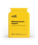 Vitl Bifidobacterium Support Daily Supplement - 30 High Strength Capsules with 4 Billion Live Cultures per Tablet - Multistrain Blend of 3 Bifidum Strains & Soluble Fibres - Support for Gut Health Bifidobacterium Support 30 count (Pack of 1) - Buy Online on GoSupps.com