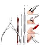 Lukytimo Nail Skin Pliers Set - 4 Pieces V-Shape Trimmer & Shaver for Perfect Nail Care Durable Tools for Fingers & Toes - Buy Online on GoSupps.com