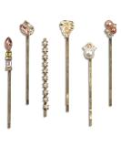 6PCS Retro Metal Hair Pins - Vintage Elegant Bobby Pins for Women and Girls - Buy Online on GoSupps.com