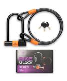 Heavy Duty Bike U Lock with Cable - Anti Theft Bicycle Lock Holder - Buy Online on GoSupps.com