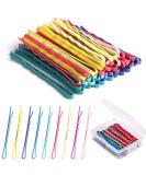 50 Multi-Coloured Metal Hair Clips with Storage Box - 5.5 cm | International Shipping Available - Buy Online on GoSupps.com