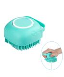 Fuyihgl Shampoo brush Bubble Brush for Baden Dog soap with soap dispenser shower brush Silicone with loop handle for pets dog cats doggie (1pcs green) - Buy Online on GoSupps.com