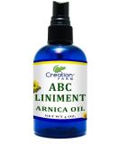 Arnica Liniment 4 OZ - ABC Arnica Infusion & Essential Oil Blend - Body Massage Oil | Creation Farm - Shop Internationally - Buy Online on GoSupps.com