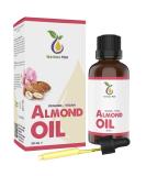 Organic Sweet Almond Oil 50ml - 100% Cold-Pressed Vegan Anti-Aging Serum for Face Body Hair & Skin - Natural Oil in Glass Bottle - Buy Online on GoSupps.com