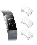 [3 Pack] Fintie Case Compatible with Fitbit Charge 2, Full-Around Screen Protector TPU Case Cover Bumper Shell Compatible with Fitbit Charge 2, Clear x 3 Clear+Clear+Clear - Buy Online on GoSupps.com