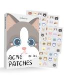 Buy Cute Cat Pimple Patches | 120 Hydrocolloid Acne Dots with Salicylic Acid & Tea Tree - 20 Colors Available | Fast International Shipping - Buy Online on GoSupps.com