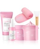 Japan-Sakura Skincare Set | Complete Daily Skincare Kit for Women & Girls | Cleanser Serum Cream & More - Buy Online on GoSupps.com