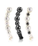 Sibba 3 PCS Pearl Hair Clip Banana Clips French Barrettes Rhinestones Jaw Clips Ponytail Holder Banana Hair Clips for Thick Fine Hair Birthday Gift Hair Accessories Women Daughter Girlfriend - Buy Online on GoSupps.com