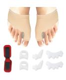 Dailisha 9pcs Big Toe Corrector Kit | Hallux Valgus Protection Orthopedic Bunion Splints Toe Separator & Hammer Toe Corrector for Men & Women - International Shipping Available - Buy Online on GoSupps.com