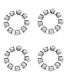 ZYAMY 1/4 Inch Bicycle Crank Ball Bearing Set - 9 Balls for Bottom Bracket Repair - Buy Online on GoSupps.com