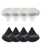 8 PCS Pure Cotton Face Triangle Makeup Puffs - Ultra Soft & Reusable Powder Sponges with Strap for Loose Pressed Body Powder - Ideal for Cosmetic Foundation & Under Eye - Buy Online on GoSupps.com