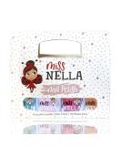Miss Nella Magical Collection Glitzer Nailack 4 Set: pink red gold & blue removable nail polish especially for children peel-off formula non-toxic water-based and odorless - Buy Online on GoSupps.com