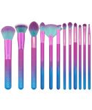 MODA Prismatic 12 pc Signature Makeup Brush Set - Ultimate Powder Foundation Fan Smudger Crease Detail & Liner Brushes for Flawless Makeup - Buy Online on GoSupps.com