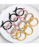 12pcs Elastic Hair Ties Stretch Rubber Bands - Pack of 12 Women's Knotted Hair Rope Ponytail Holders (4 Colors) - Buy Online on GoSupps.com