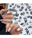 Chrome Hearts Nail Charm Metal Punk Rivet Accessories Nail Retro Cross Shape Decoration 3D Nail Art Accessories Nail Decorations (2) - Buy Online on GoSupps.com