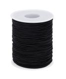 Selizo 1.2mm Black Elastic String for Bracelets, Necklaces, Beading, and Sewing - 109 Yards - Buy Online on GoSupps.com
