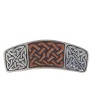 Celtic Knot Hand Crafted Metal and Leather Hair Clip - Made in the USA | Oberon Design - Buy Online on GoSupps.com