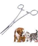 Buy Stainless Steel Ear Hair Tweezers for Pets - Hemostat & Veterinary Tongs for Dogs & Cats | Pet Grooming Tools - Buy Online on GoSupps.com