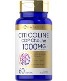 Citicoline CDP Choline 1000mg | 60 Capsules | Non-GMO, Gluten Free Supplement | by Carlyle - Buy Online on GoSupps.com