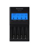 Panasonic BQ-CC65AKBBA Super Advanced eneloop pro and eneloop 4-Position Quick Charger with LCD Indicator Panel and USB Charging Port, Black - Buy Online on GoSupps.com