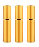 3Pcs 10ML Portable Mini Refillable Perfume Atomizer - Travel Spray Bottles for Purse - Gold - Buy Online on GoSupps.com