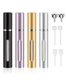 Saiveina 5ml Mini Perfume Atomizer Bottles - Refillable Travel Spray (4 Pack) | Ideal for Cologne & Fragrance - Buy Online on GoSupps.com