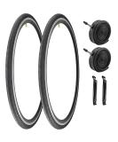 2 Pack 700x23-35C Bike Tires + Inner Tubes | Foldable Replacement for Road Bicycle | 700x28C 60TPI - Buy Online on GoSupps.com