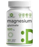 Magnesium Glycinate 500mg  180 Veggie Capsules | Chelated for Easy Absorption | Highly Purified Essential Trace Mineral for Muscle  Joint  Heart  & Digestive Health - Buy Online on GoSupps.com