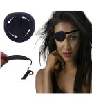 Adjustable Black Eye Patch for Amblyopia | Washable Pirate Style Eye Patch for Adults & Kids | Suitable for Left or Right Eye - 1 Pack - Buy Online on GoSupps.com
