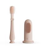 Moonkie Baby Finger Toothbrush Tongue Cleaner Kit | 3 Months + | 2 Pcs (Blush) - Buy Online on GoSupps.com