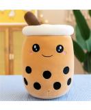 HICAS Bubble Tea Plush Pillow Boba Plushie Cartoon Doll | Funny Milk Tea Soft Doll Tea Cup Cushion | Bubble Tea Plush Toy for Kids | Birthday Gift - Brown, 24cm - Buy Online on GoSupps.com