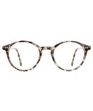 TIJN Blue Light Blocking Glasses Men Women Vintage Thick Round Rim Frame Eyeglasses 06.marble Tortoise - Buy Online on GoSupps.com