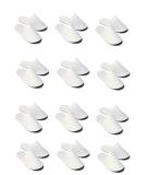 CHOCHILI 12 Pairs Fabric Packed Disposable Hotel Slippers for Airbnb Spa Salon Party Wedding Guests - Fits up to Adult US Men Size 10 & Women Size 11 White - Buy Online on GoSupps.com